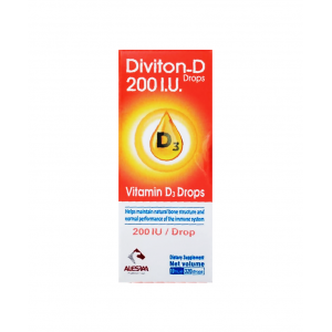 DIVITON - D 200 IU / ML ( CHOLECALCIFEROL = VITAMIN D3 ) ORAL DROPS 10 ML